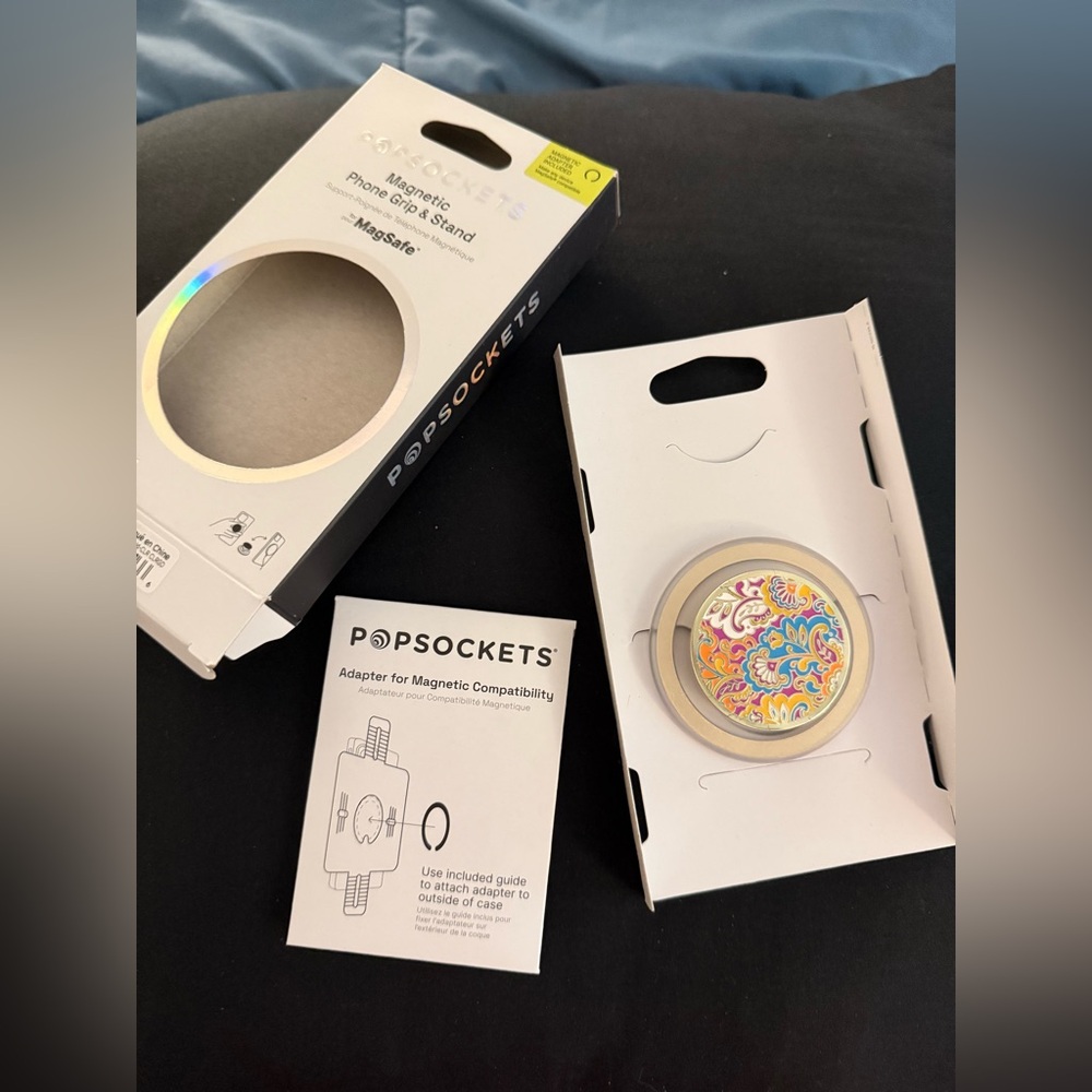 Popsockets Round Grip Magsafe - Gaudy Gold